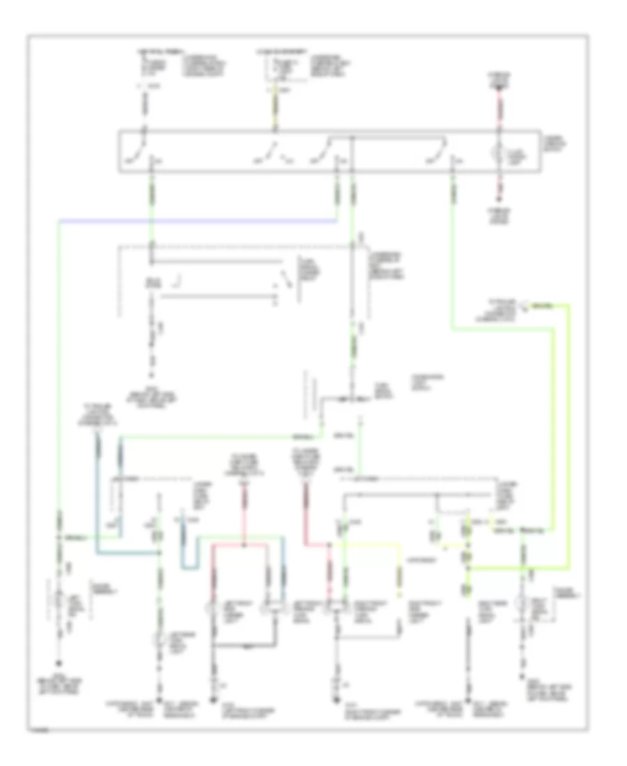 Exterior Lamps Wiring Diagram 1 of 3 for Acura Integra LS 2000