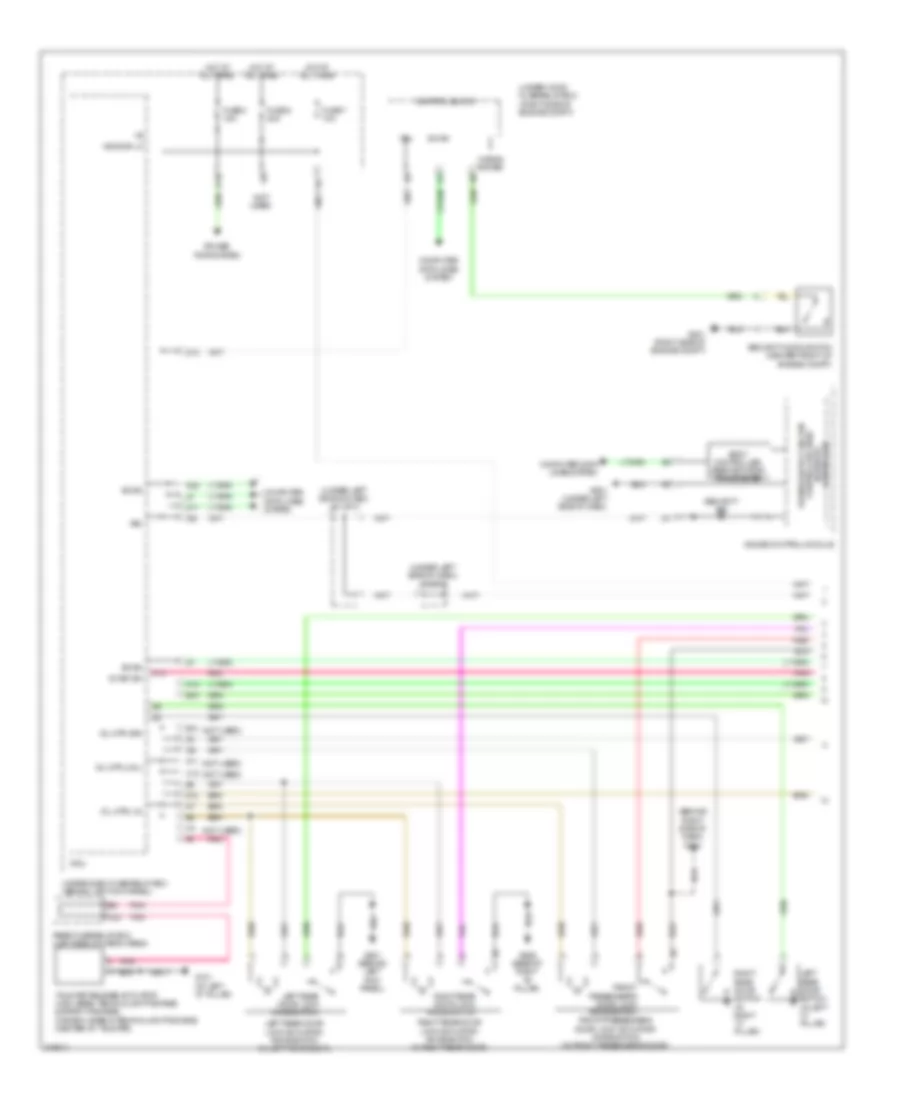 Forced Entry Wiring Diagram 1 of 2 for Acura MDX 2009