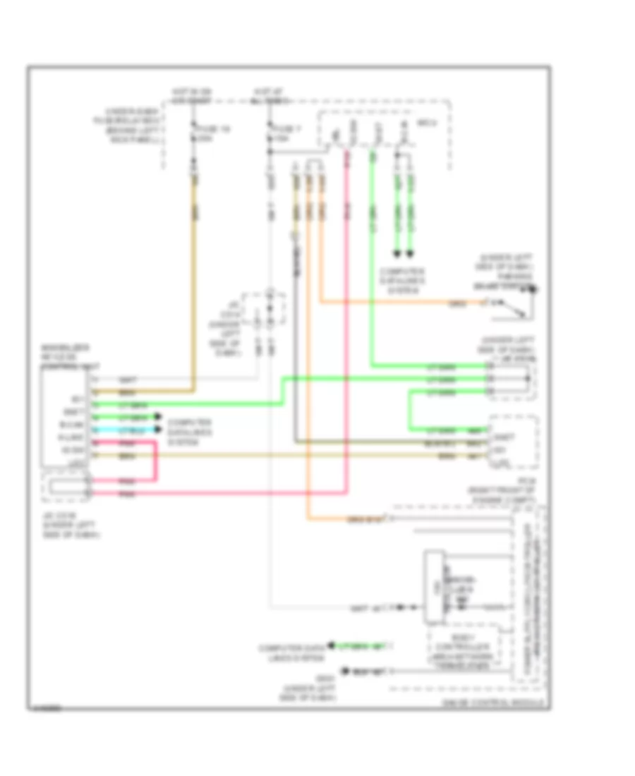 Immobilizer Wiring Diagram for Acura MDX 2009