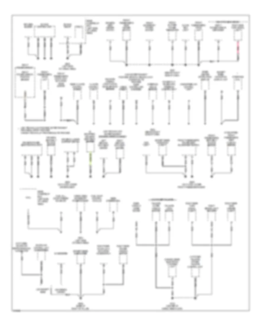 Ground Distribution Wiring Diagram 2 of 3 for Acura MDX 2009
