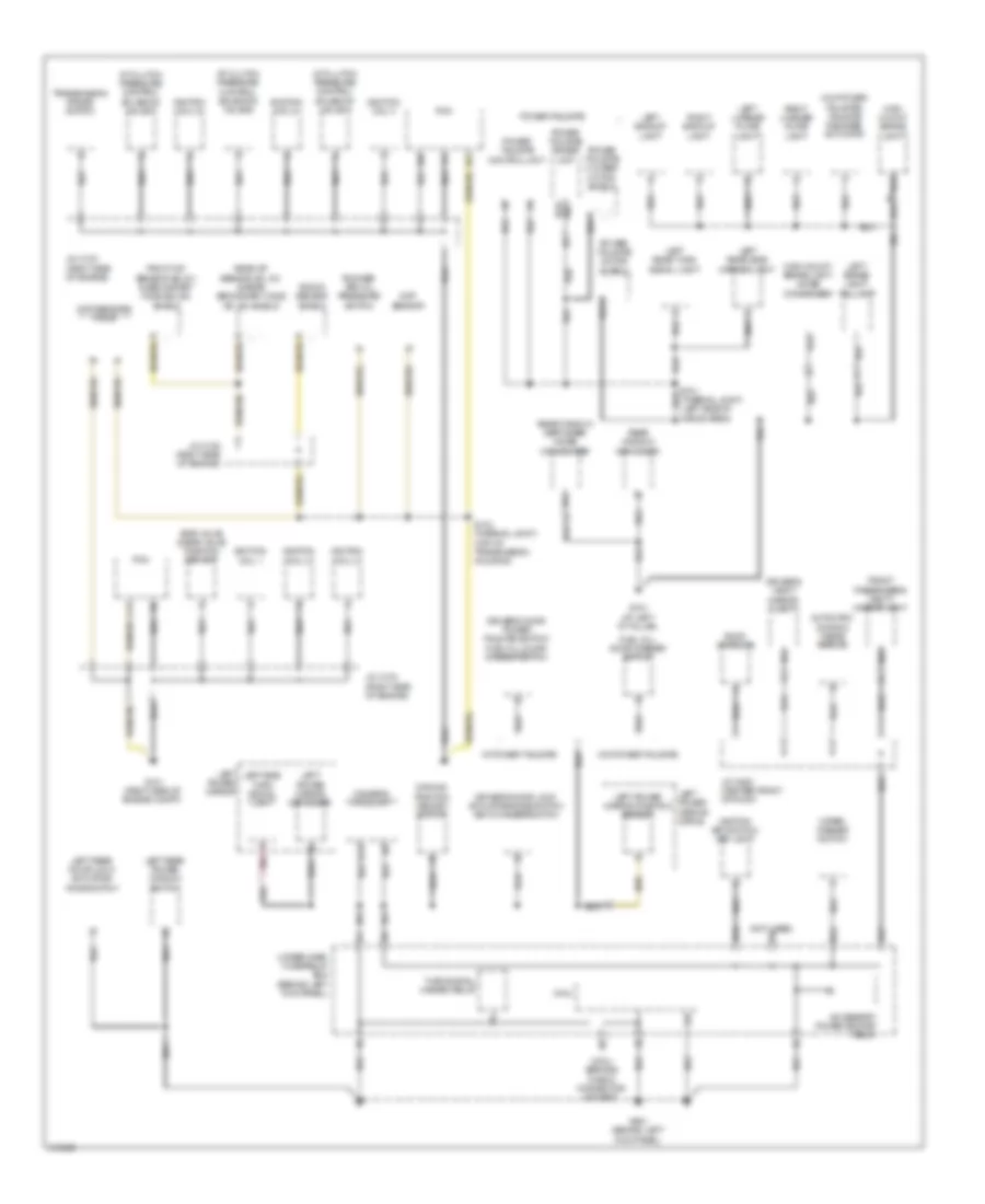 Ground Distribution Wiring Diagram 3 of 3 for Acura MDX 2009