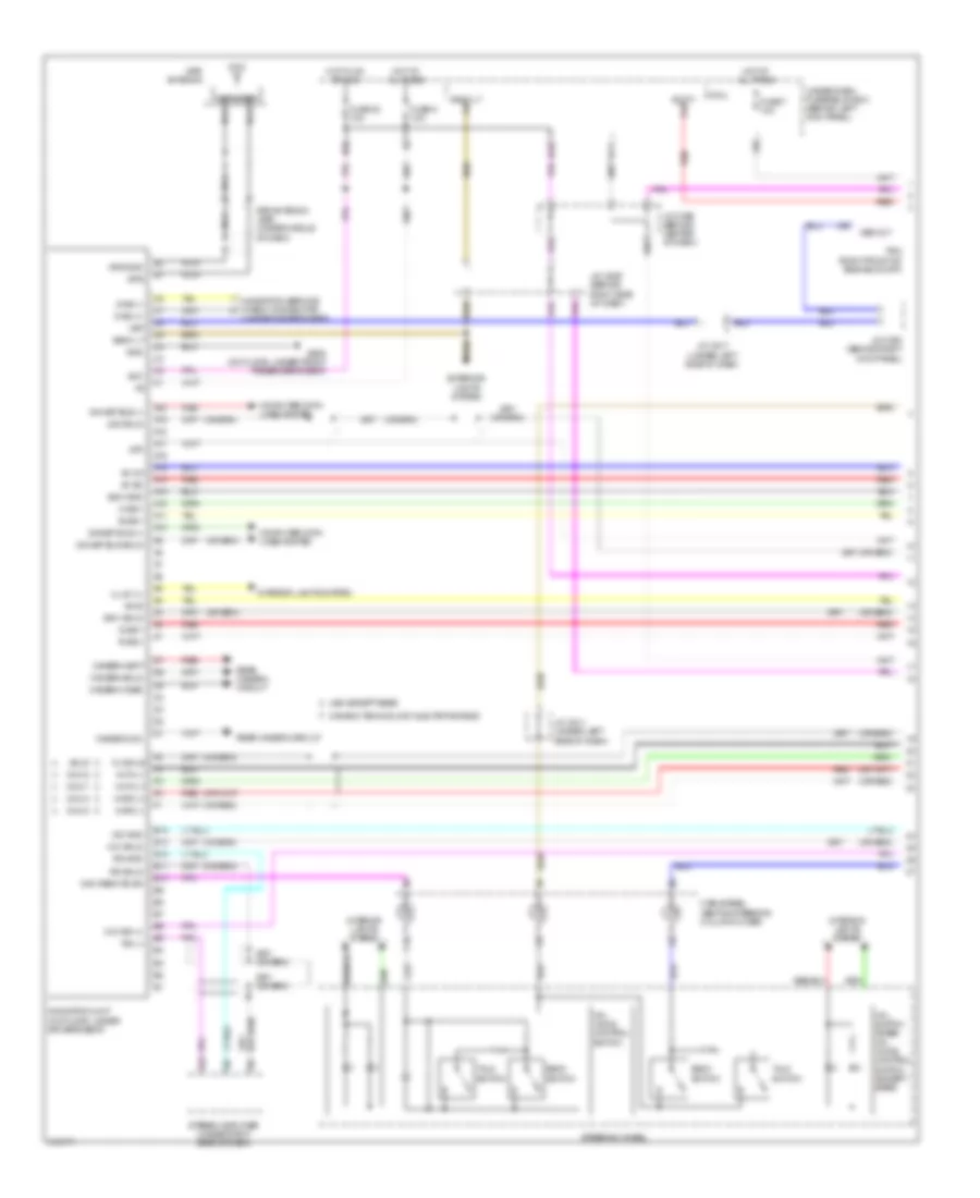 Navigation Wiring Diagram 1 of 2 for Acura MDX 2009
