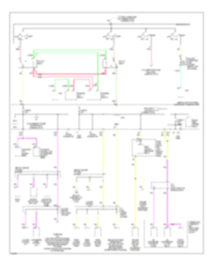 Power Distribution Wiring Diagram 4 of 6 for Acura MDX 2009