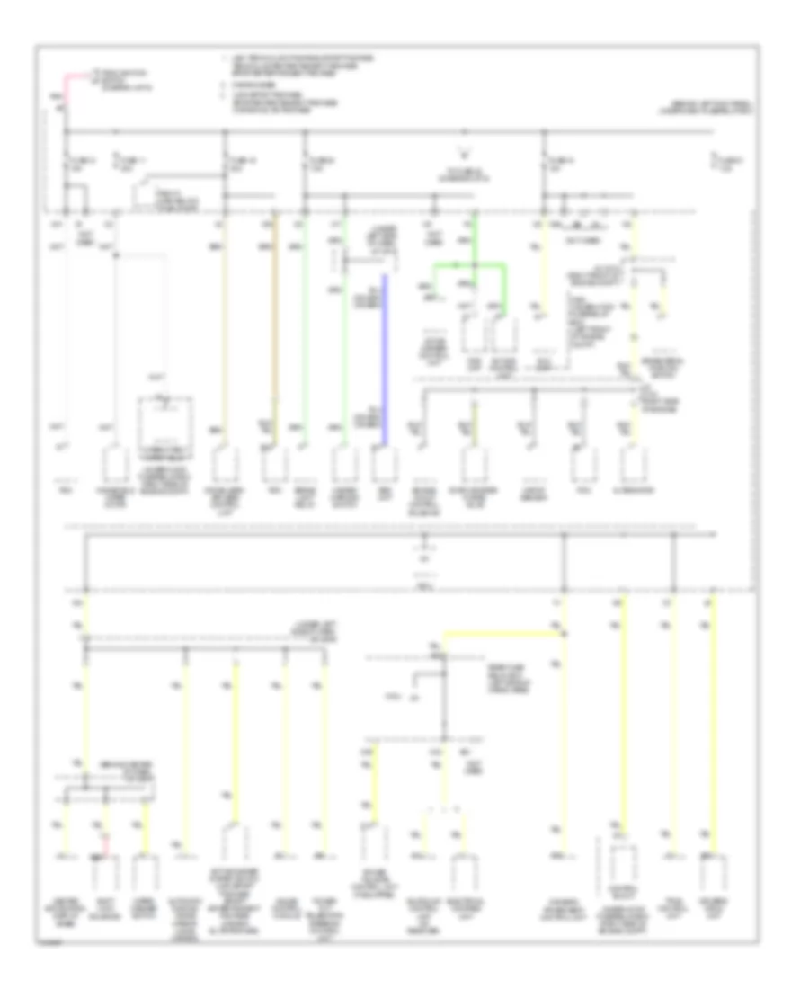 Power Distribution Wiring Diagram 5 of 6 for Acura MDX 2009