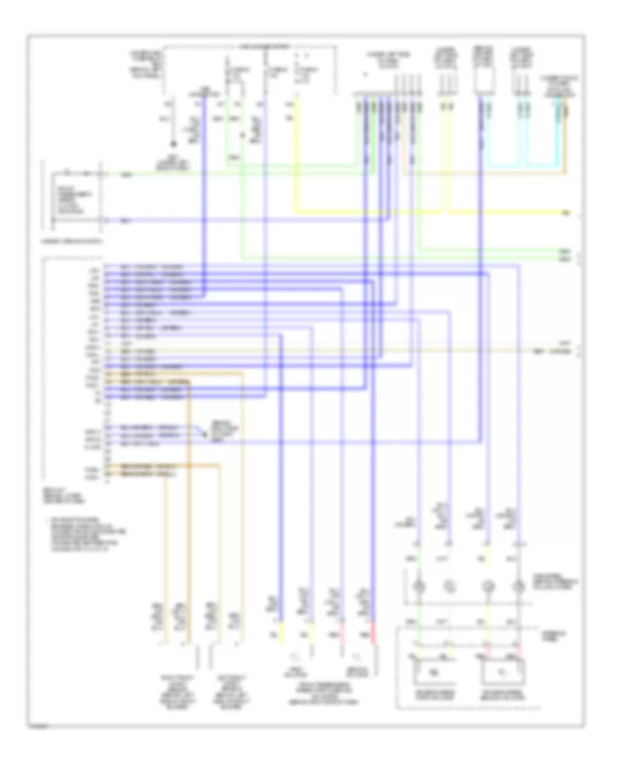 Supplemental Restraints Wiring Diagram 1 of 3 for Acura MDX 2009