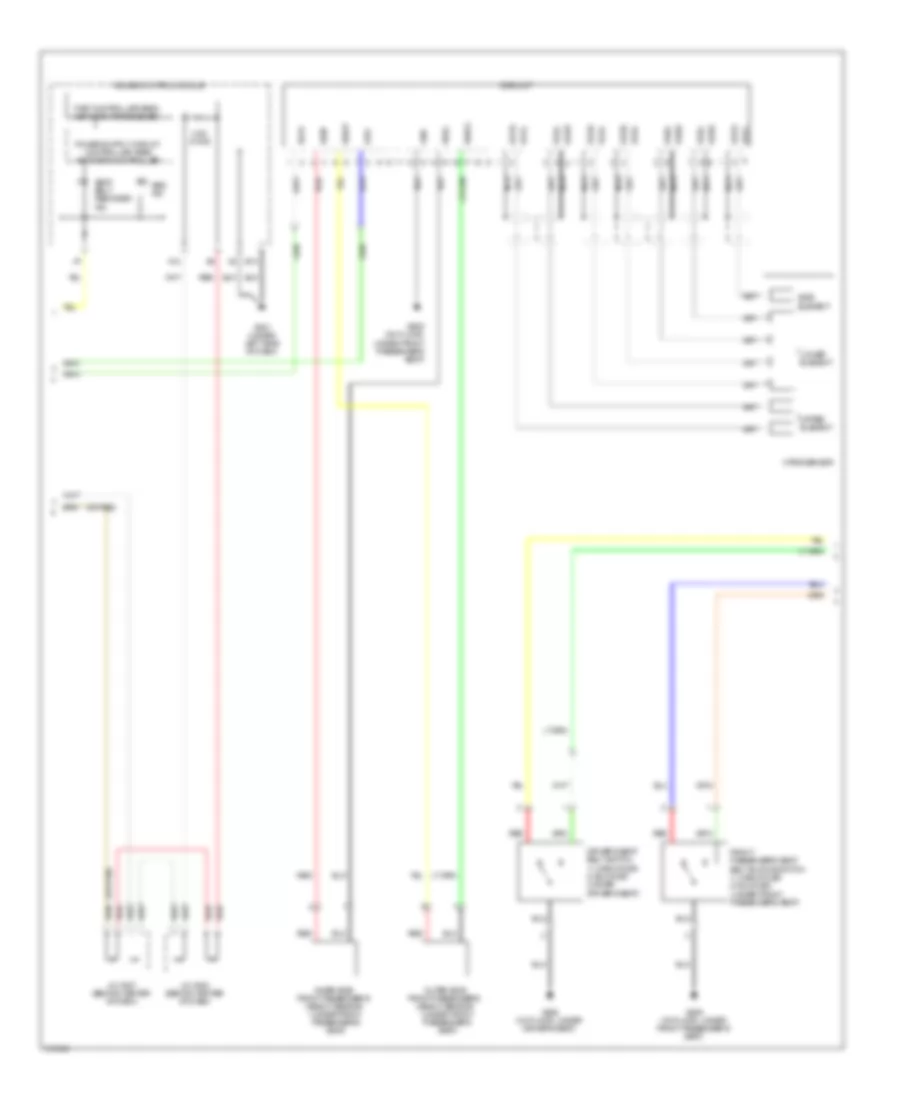 Supplemental Restraints Wiring Diagram 2 of 3 for Acura MDX 2009