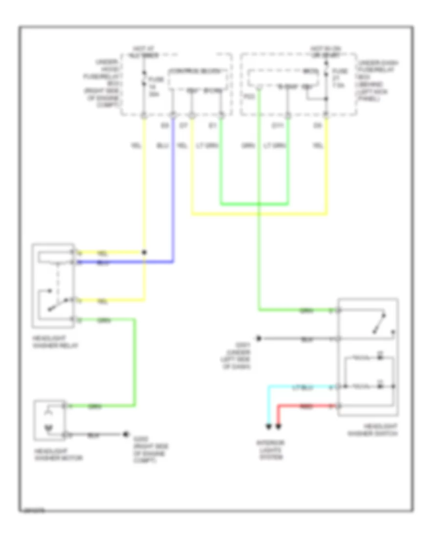 схема шайбы фары, Канада для Acura MDX 2009