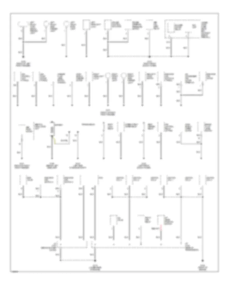 Ground Distribution Wiring Diagram 1 of 4 for Acura 3 2CL 2001