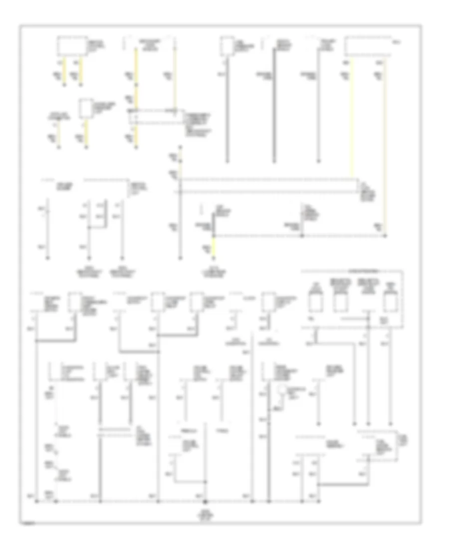 Ground Distribution Wiring Diagram (2 of 4) for Acura 3.2CL 2001
