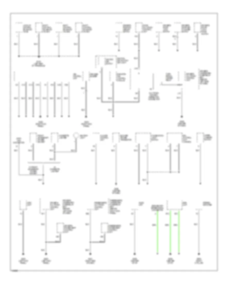 Ground Distribution Wiring Diagram (3 of 4) for Acura 3.2CL 2001