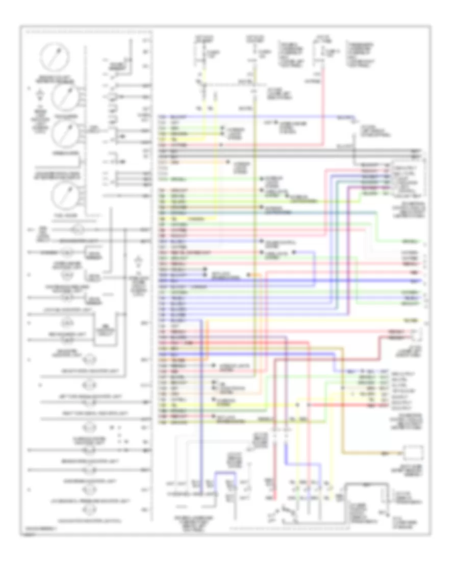 Instrument Cluster Wiring Diagram 1 of 2 for Acura 3 2CL 2001