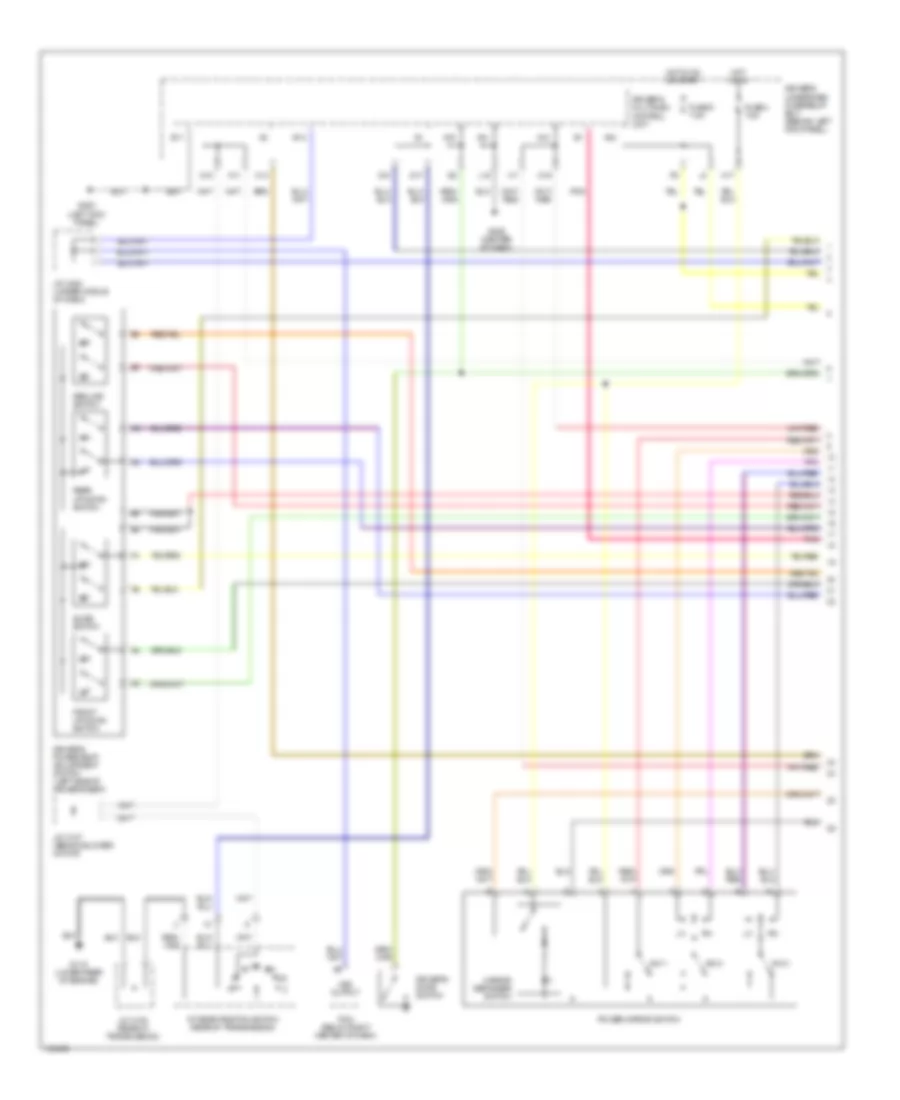 Memory Systems Wiring Diagram 1 of 3 for Acura 3 2CL 2001