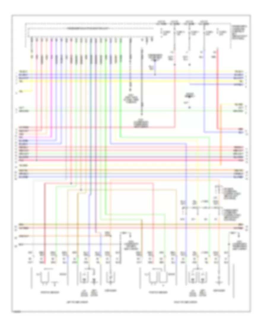 Memory Systems Wiring Diagram (2 of 3) for Acura 3.2CL 2001