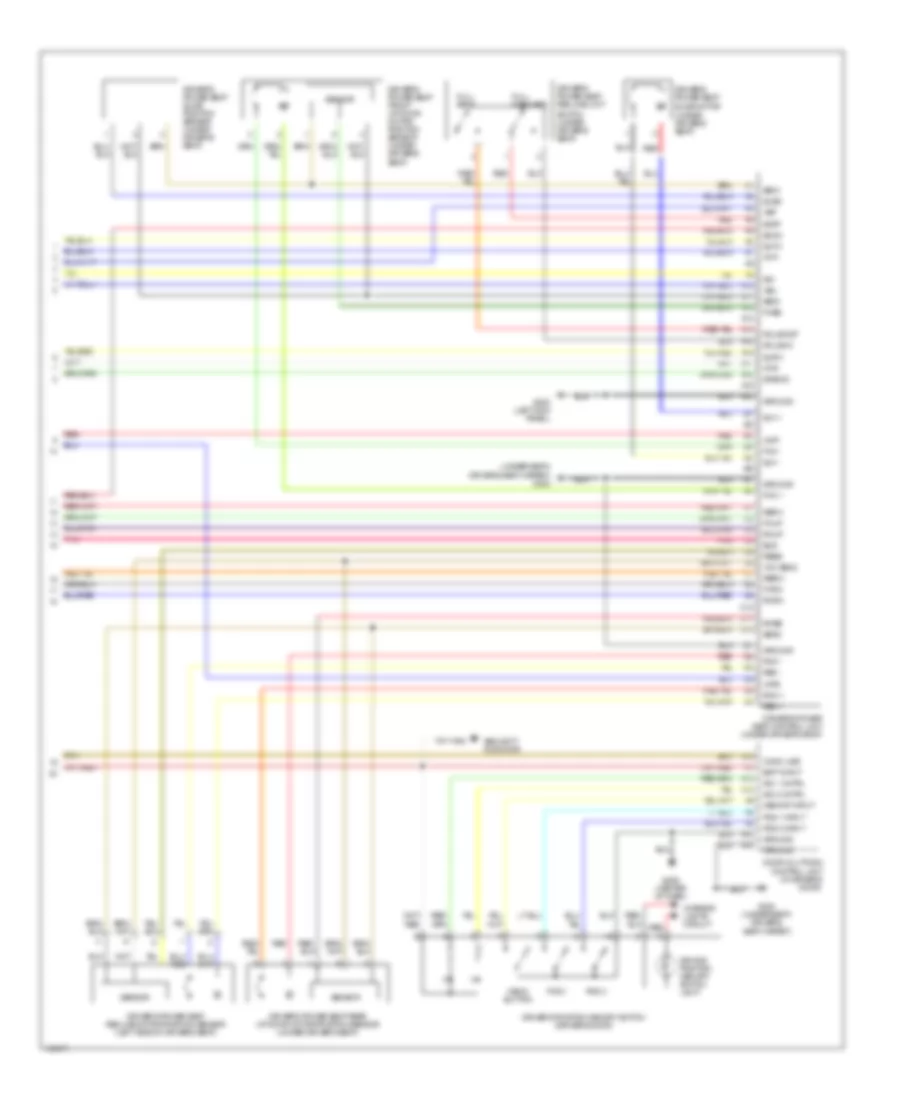 Memory Systems Wiring Diagram (3 of 3) for Acura 3.2CL 2001