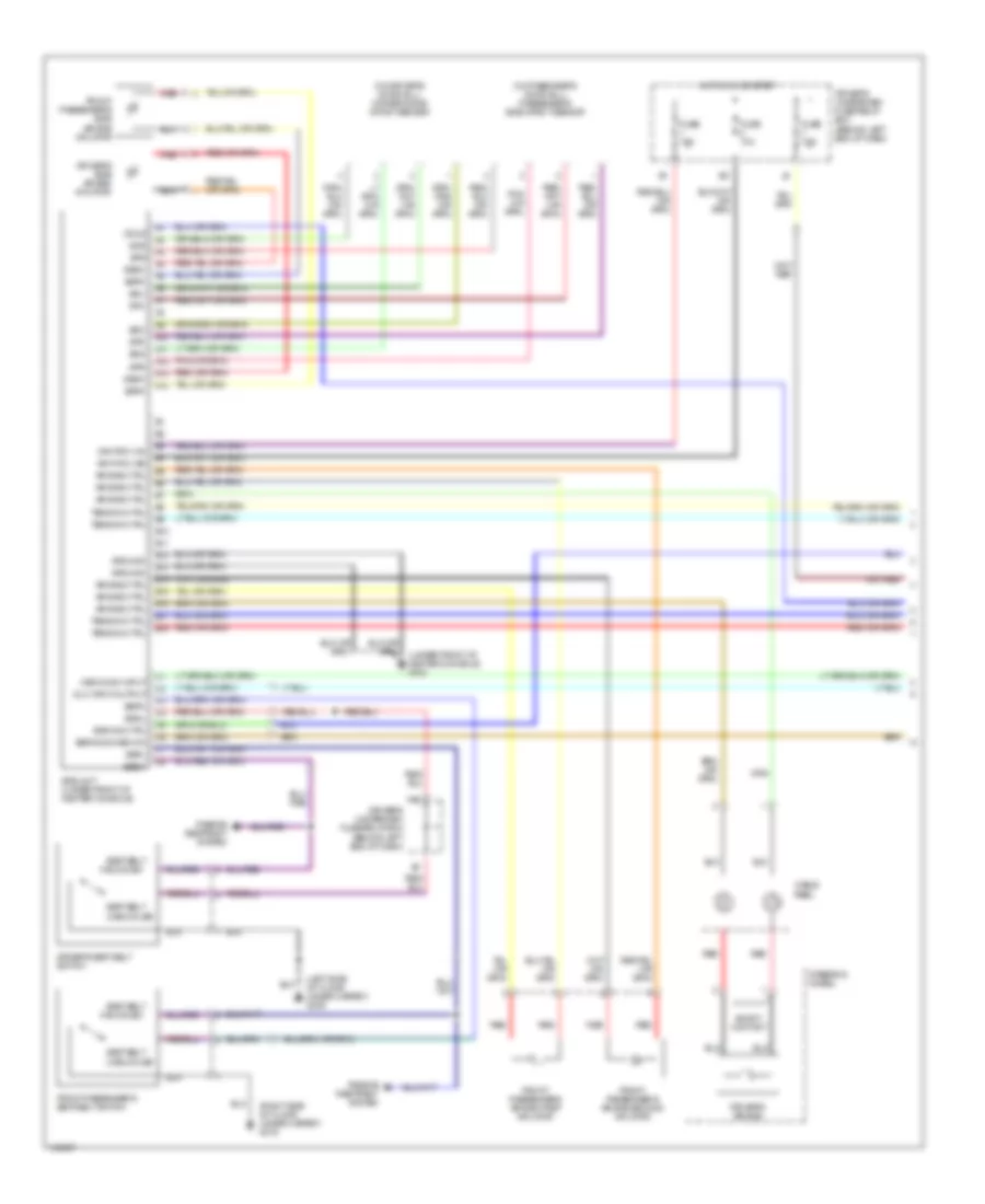 Supplemental Restraints Wiring Diagram 1 of 2 for Acura 3 2CL 2001