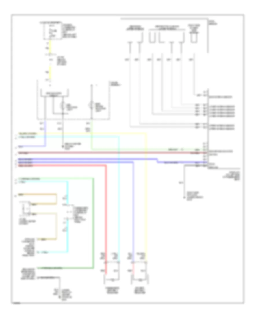 Supplemental Restraints Wiring Diagram (2 of 2) for Acura 3.2CL 2001