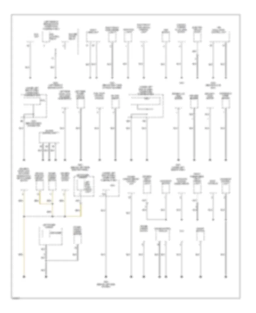 Ground Distribution Wiring Diagram 2 of 4 for Acura RDX 2009