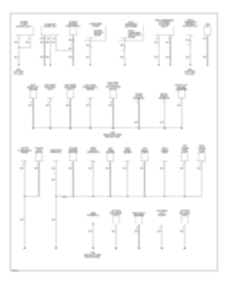 Ground Distribution Wiring Diagram (4 of 4) for Acura RDX 2009