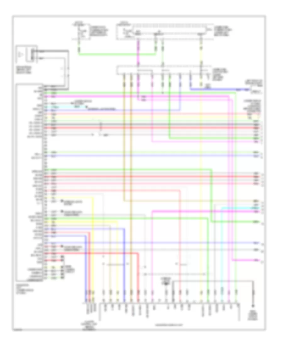 Navigation Wiring Diagram, Canada (1 of 2) for Acura RDX 2009
