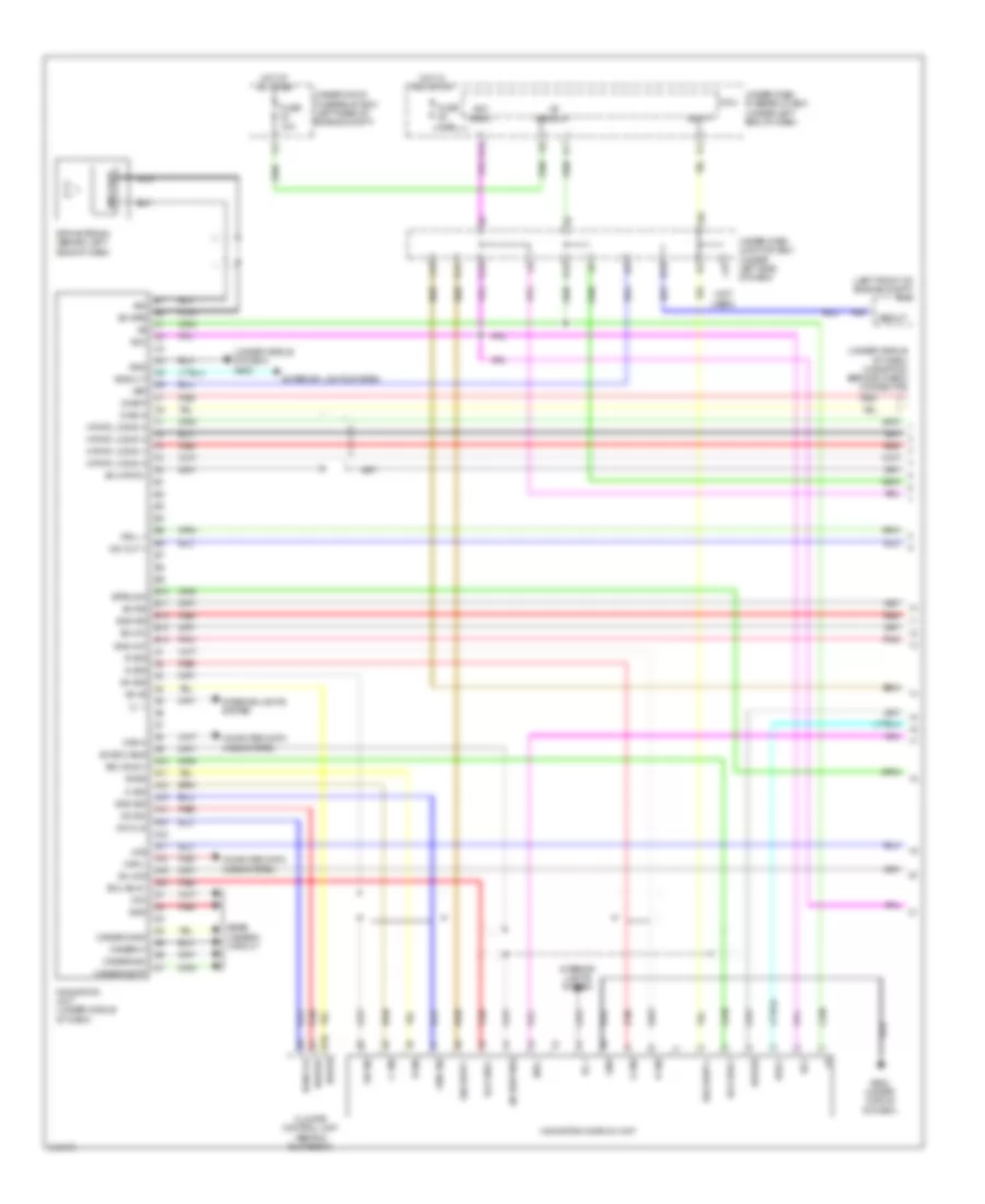 Navigation Wiring Diagram, USA (1 of 2) for Acura RDX 2009
