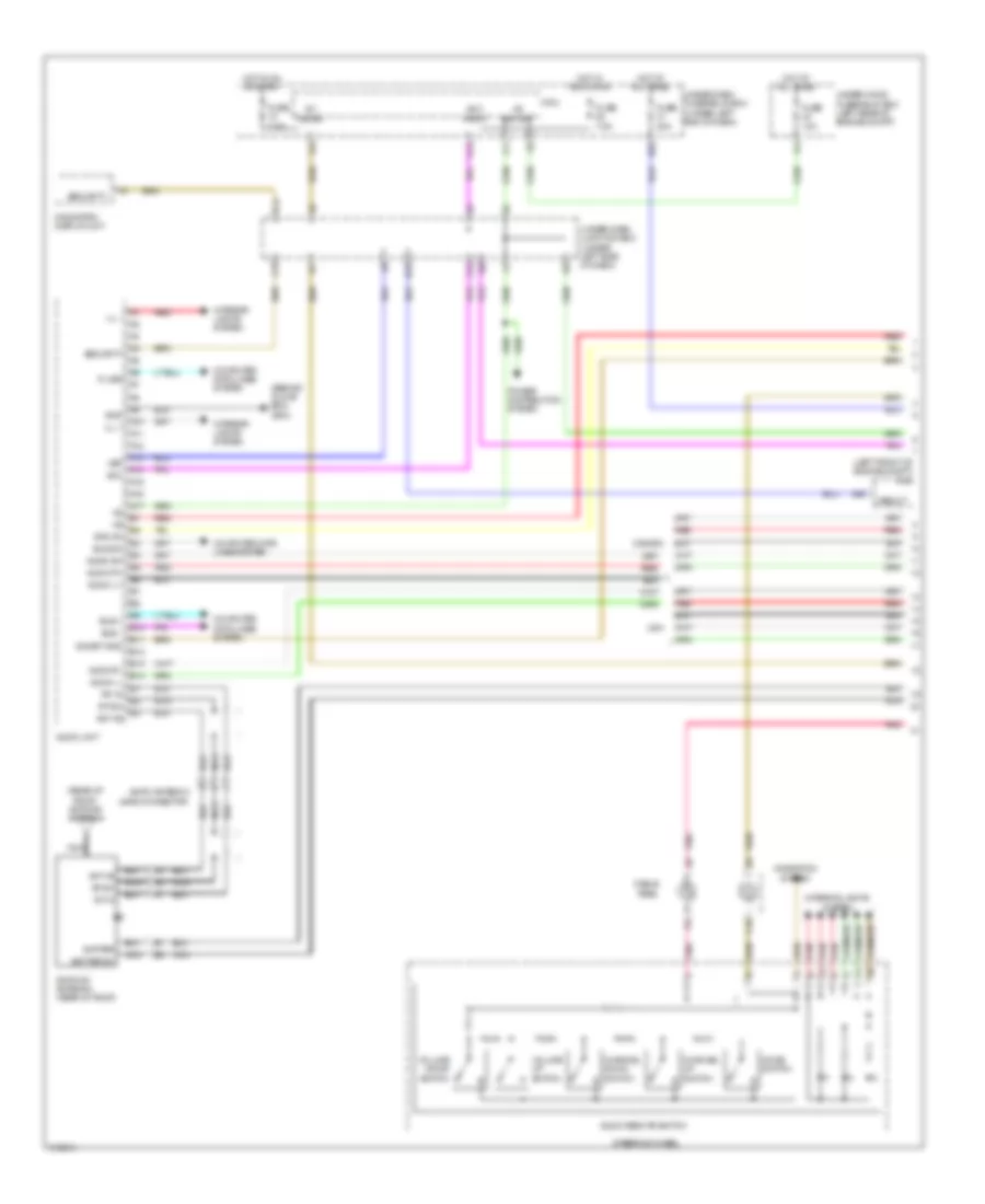 Radio Wiring Diagram with Technology Package 1 of 3 for Acura RDX 2009