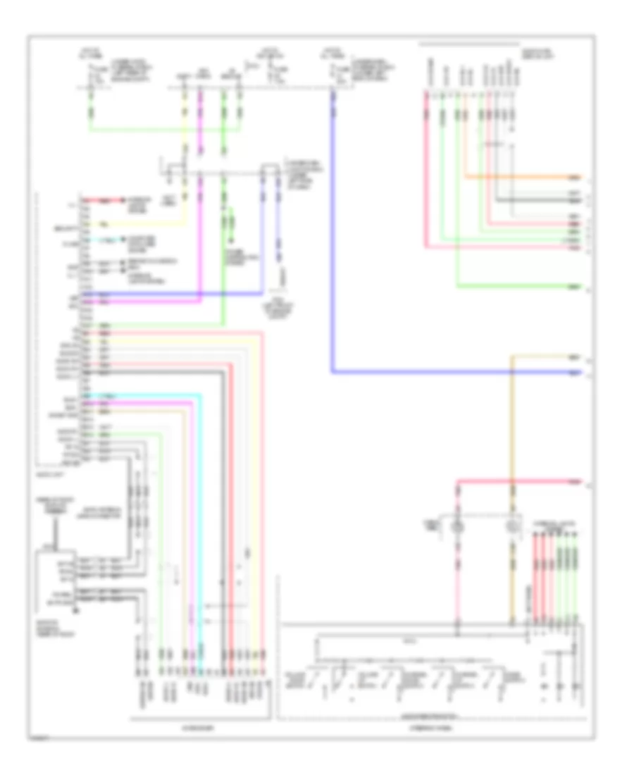 Radio Wiring Diagram without Technology Package 1 of 2 for Acura RDX 2009