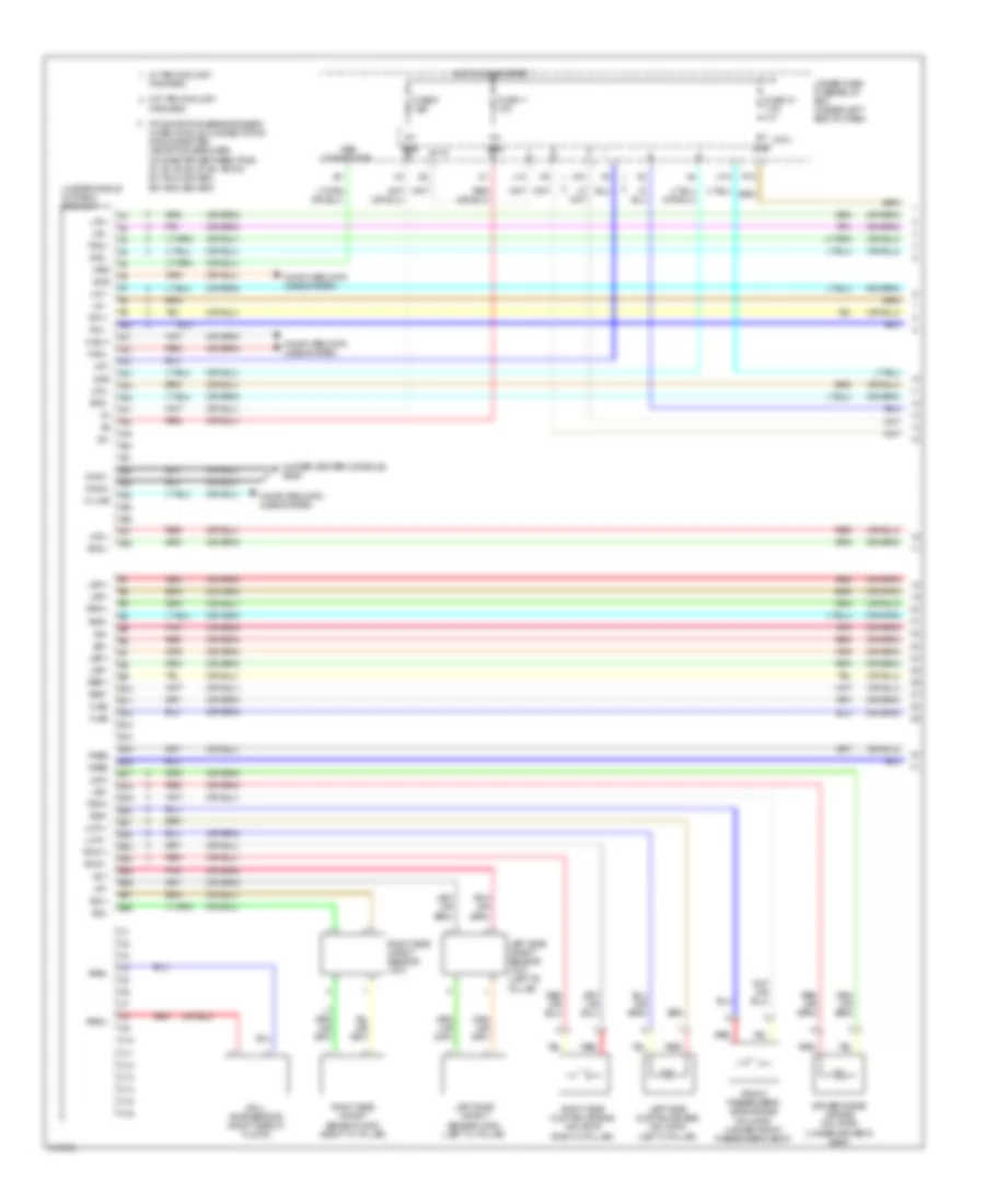 Supplemental Restraints Wiring Diagram 1 of 4 for Acura RDX 2009