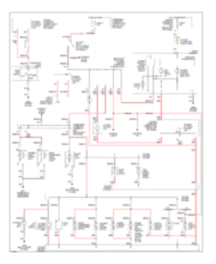 Instrument Illumination Wiring Diagram for Acura 3 2CL Type S 2001