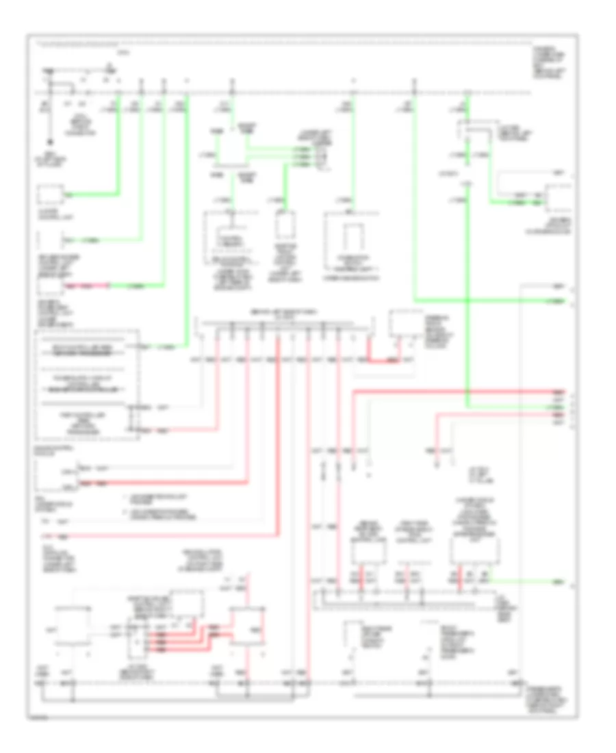 High Low Bus Wiring Diagram 1 of 2 for Acura RL 2009