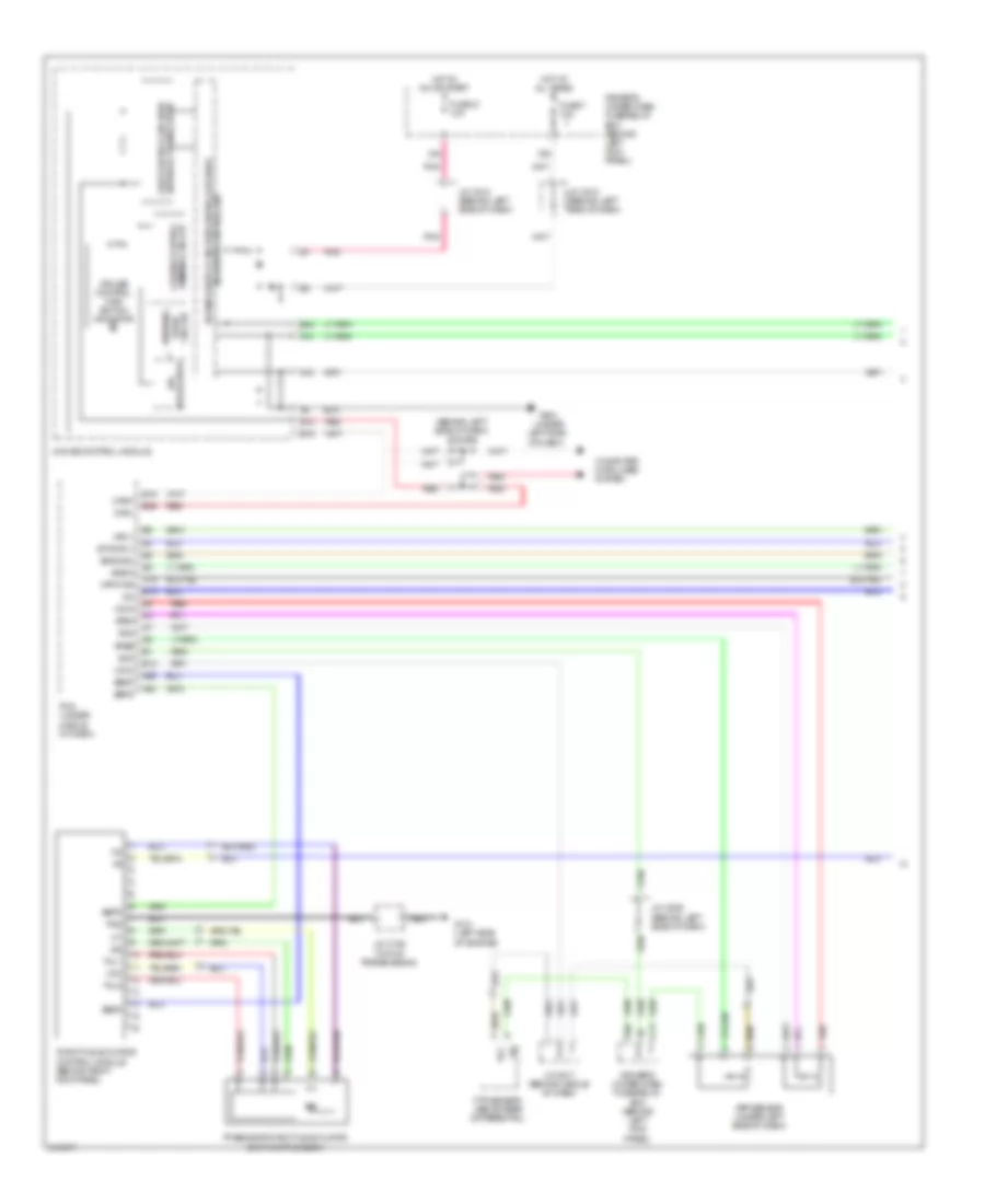 Cruise Control Wiring Diagram (1 of 2) for Acura RL 2009