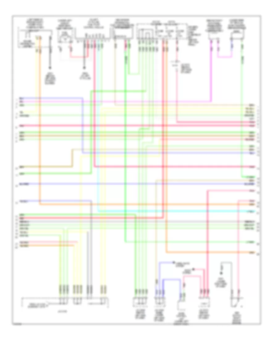 3.7L, Engine Performance Wiring Diagram (4 of 6) for Acura RL 2009