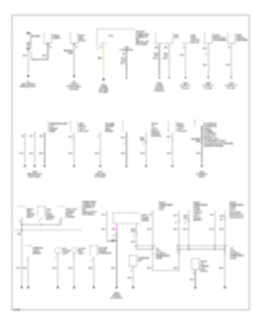 Ground Distribution Wiring Diagram 1 of 5 for Acura RL 2009
