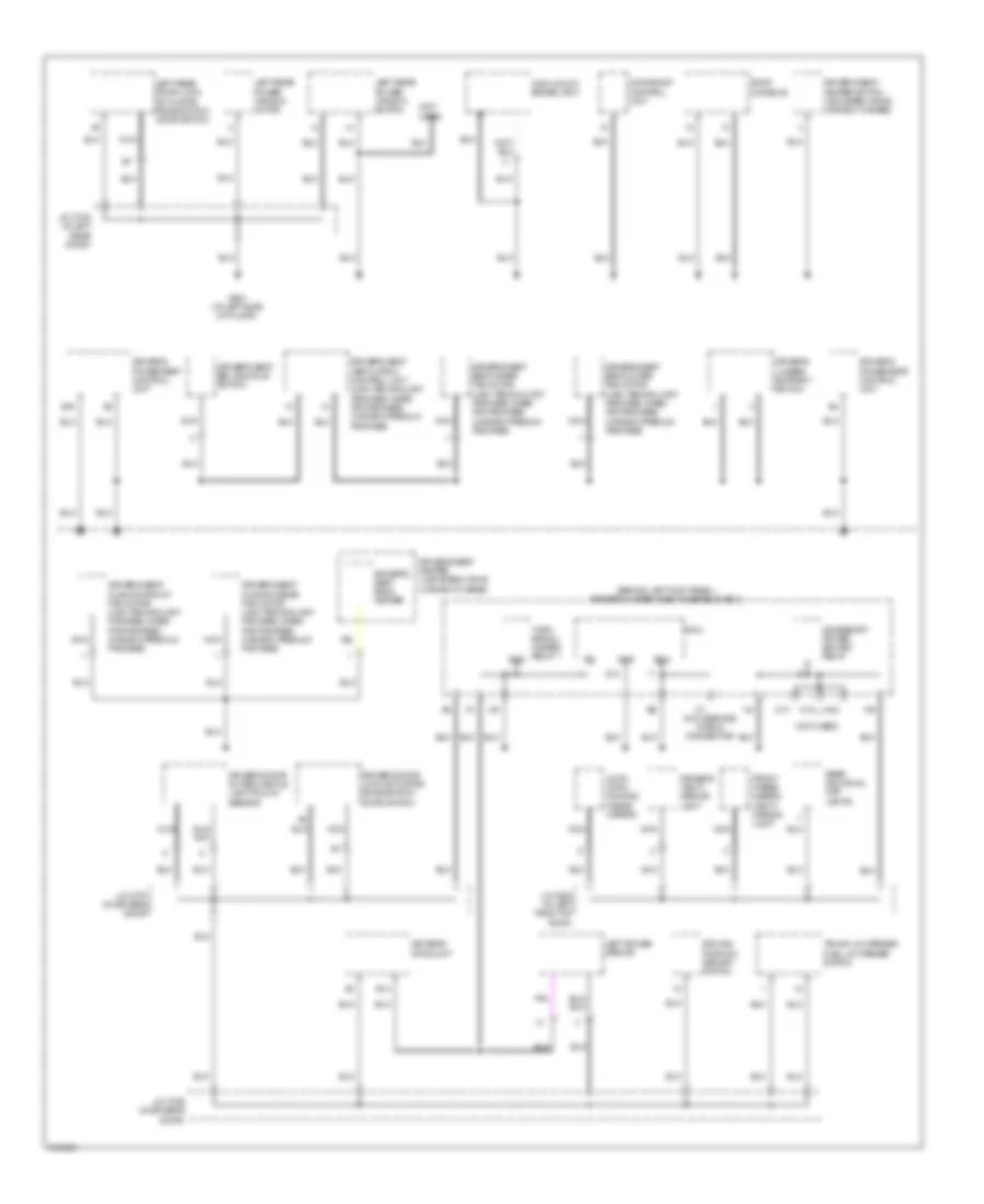 Ground Distribution Wiring Diagram 4 of 5 for Acura RL 2009