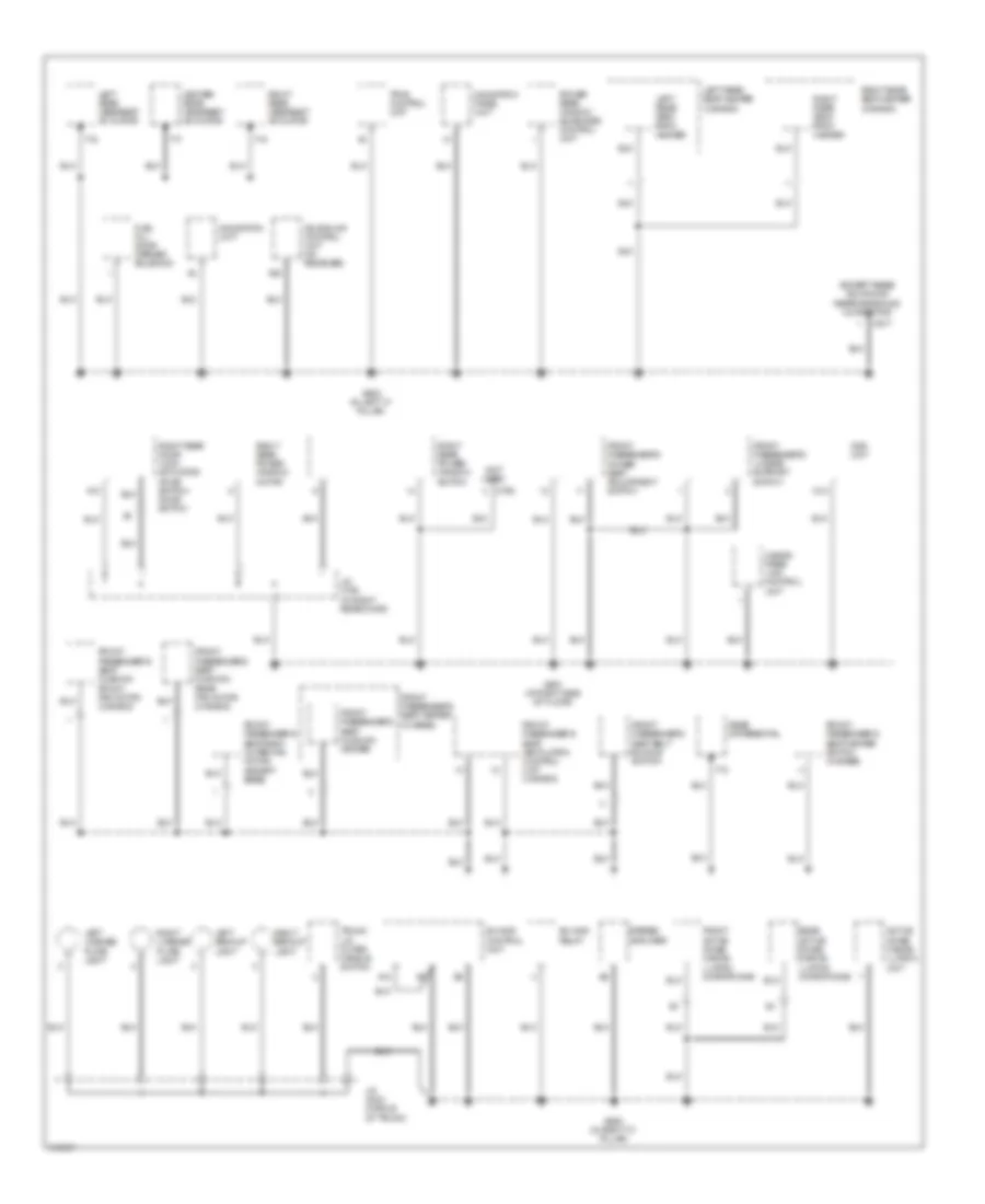 Ground Distribution Wiring Diagram (5 of 5) for Acura RL 2009