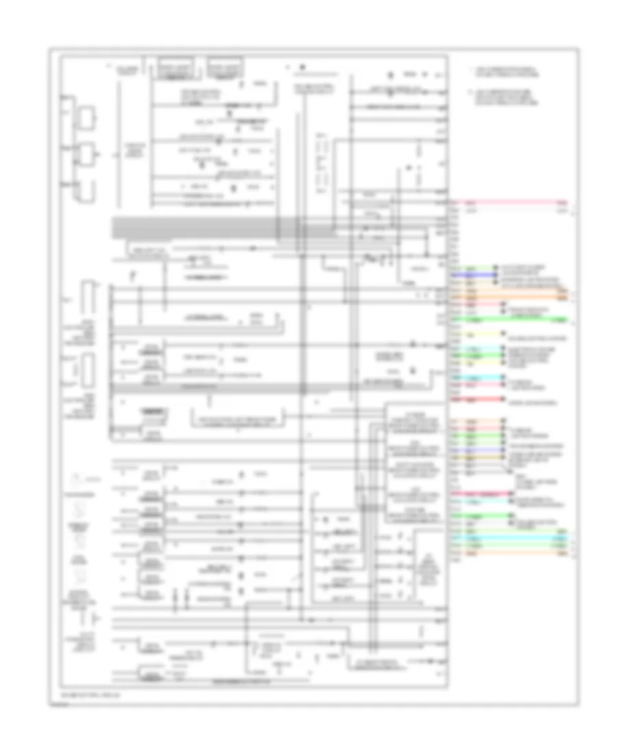 Instrument Cluster Wiring Diagram 1 of 2 for Acura RL 2009