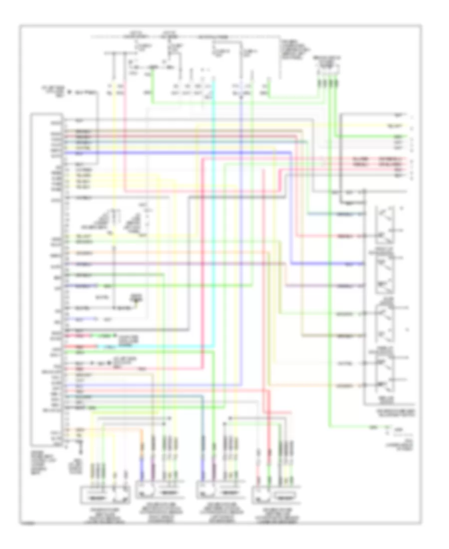 Memory Systems Wiring Diagram 1 of 4 for Acura RL 2009