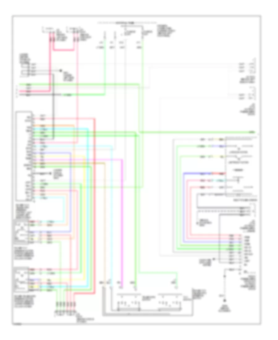 Memory Systems Wiring Diagram 3 of 4 for Acura RL 2009