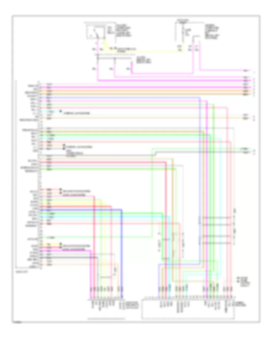 Navigation Wiring Diagram, Except USA (1 of 7) for Acura RL 2009