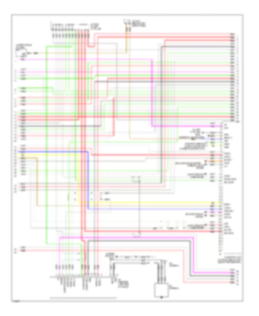Navigation Wiring Diagram, Except USA (4 of 7) for Acura RL 2009