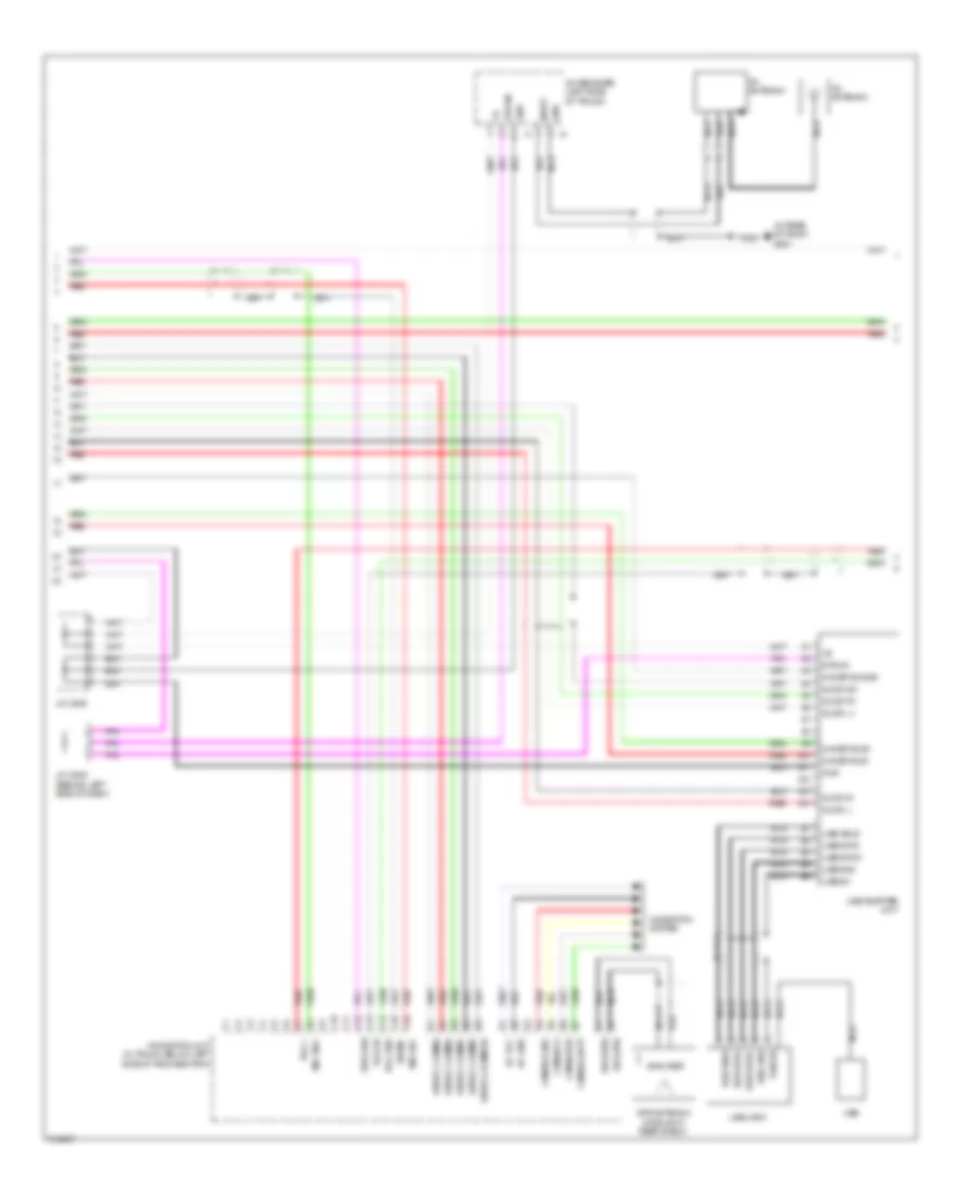 Navigation Wiring Diagram, USA (6 of 7) for Acura RL 2009