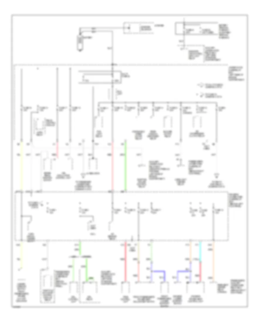 Power Distribution Wiring Diagram 1 of 5 for Acura RL 2009