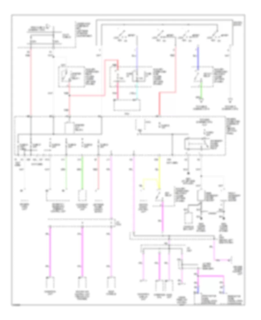 Power Distribution Wiring Diagram (2 of 5) for Acura RL 2009