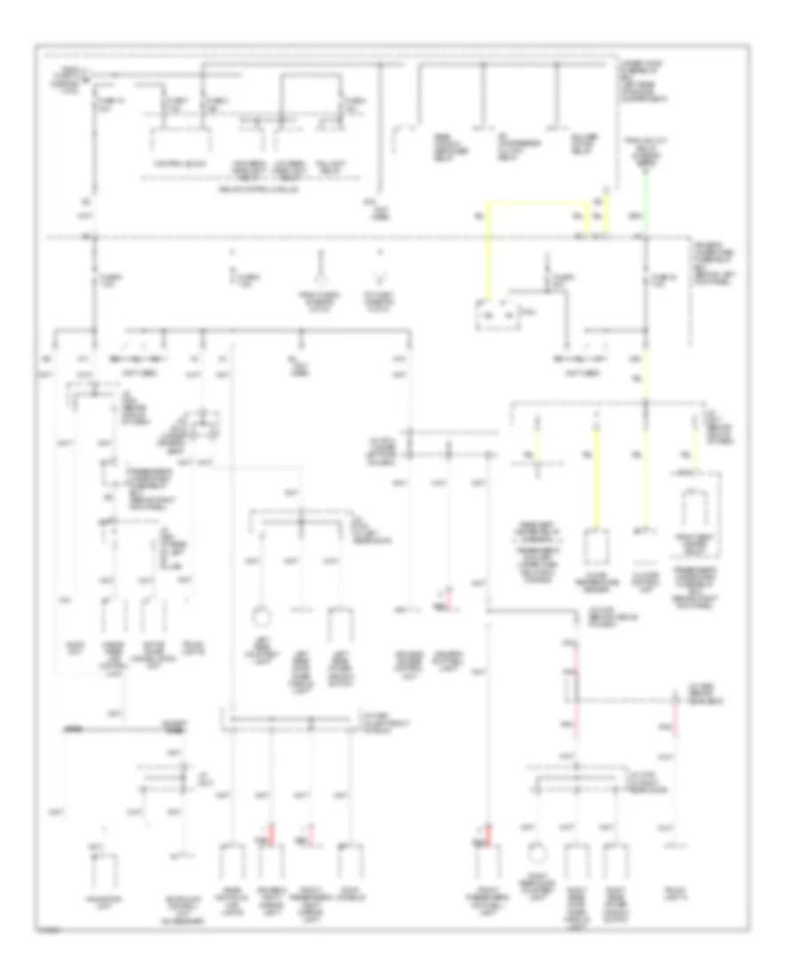 Power Distribution Wiring Diagram (3 of 5) for Acura RL 2009