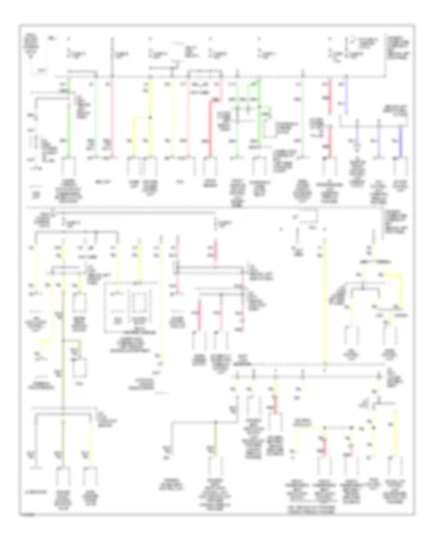 Power Distribution Wiring Diagram 4 of 5 for Acura RL 2009