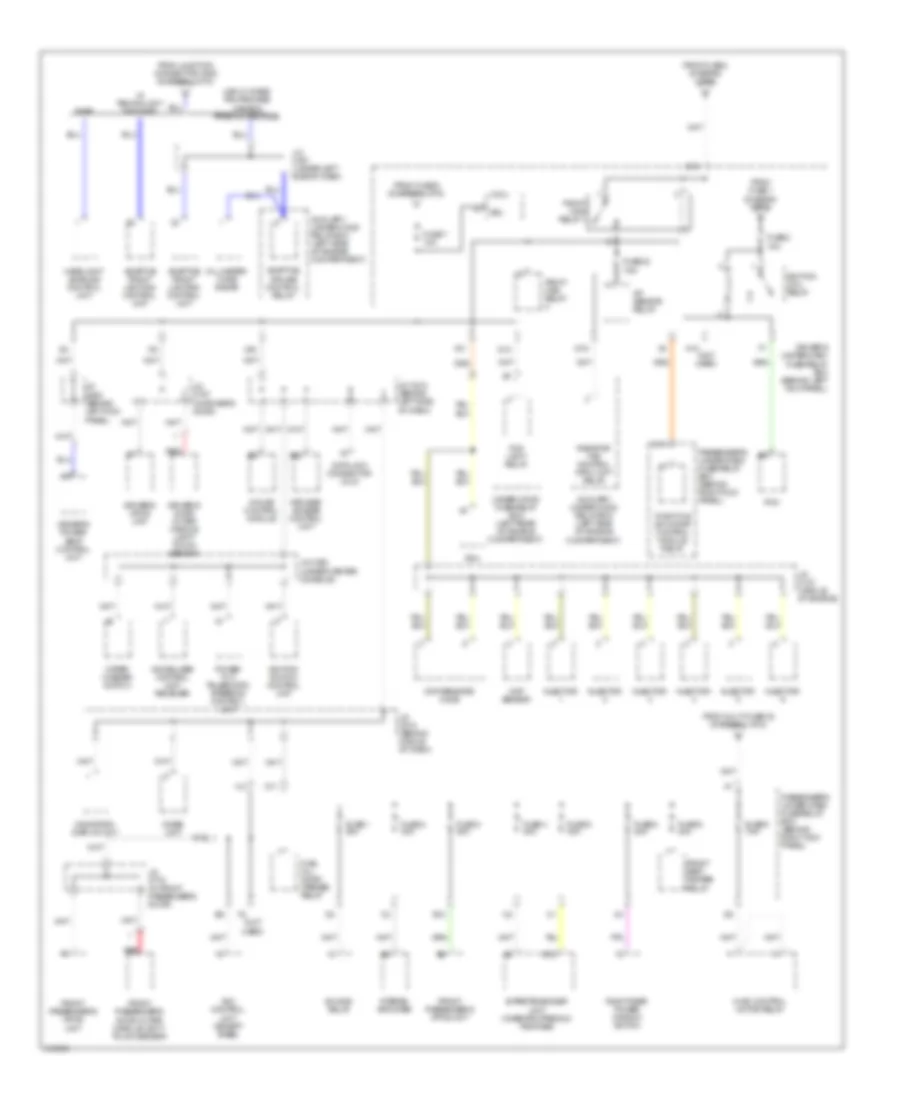 Power Distribution Wiring Diagram 5 of 5 for Acura RL 2009