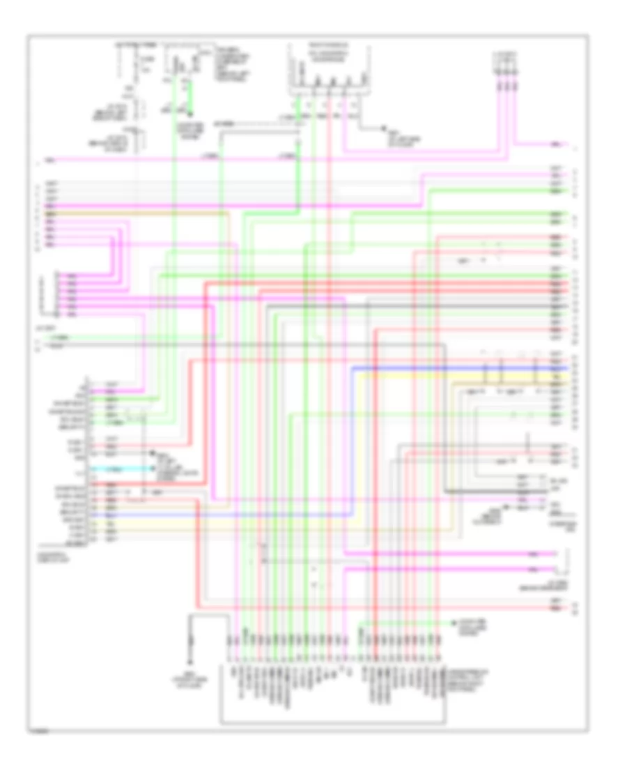 Radio Wiring Diagram, Except USA (3 of 7) for Acura RL 2009