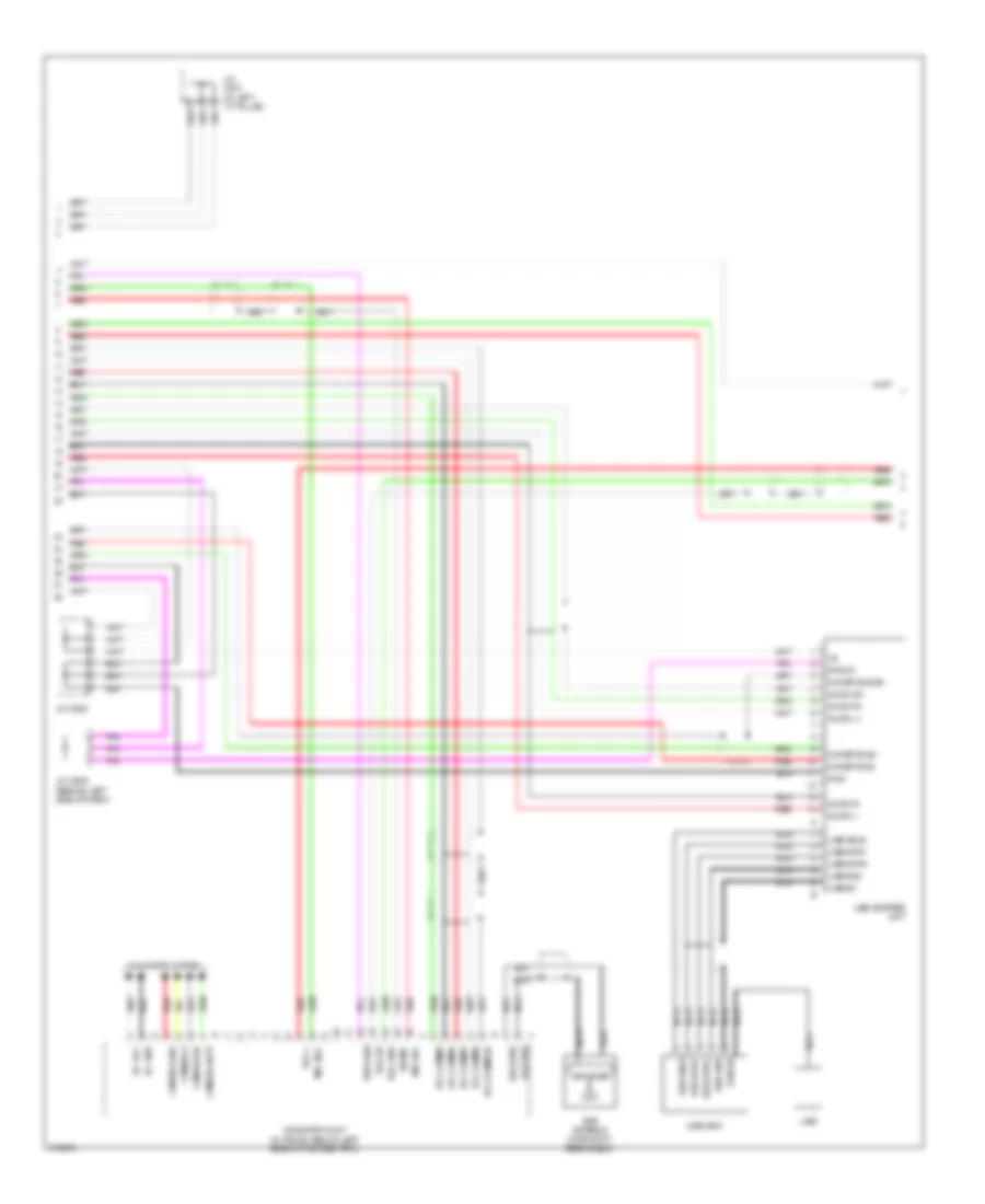 Radio Wiring Diagram Except USA 6 of 7 for Acura RL 2009