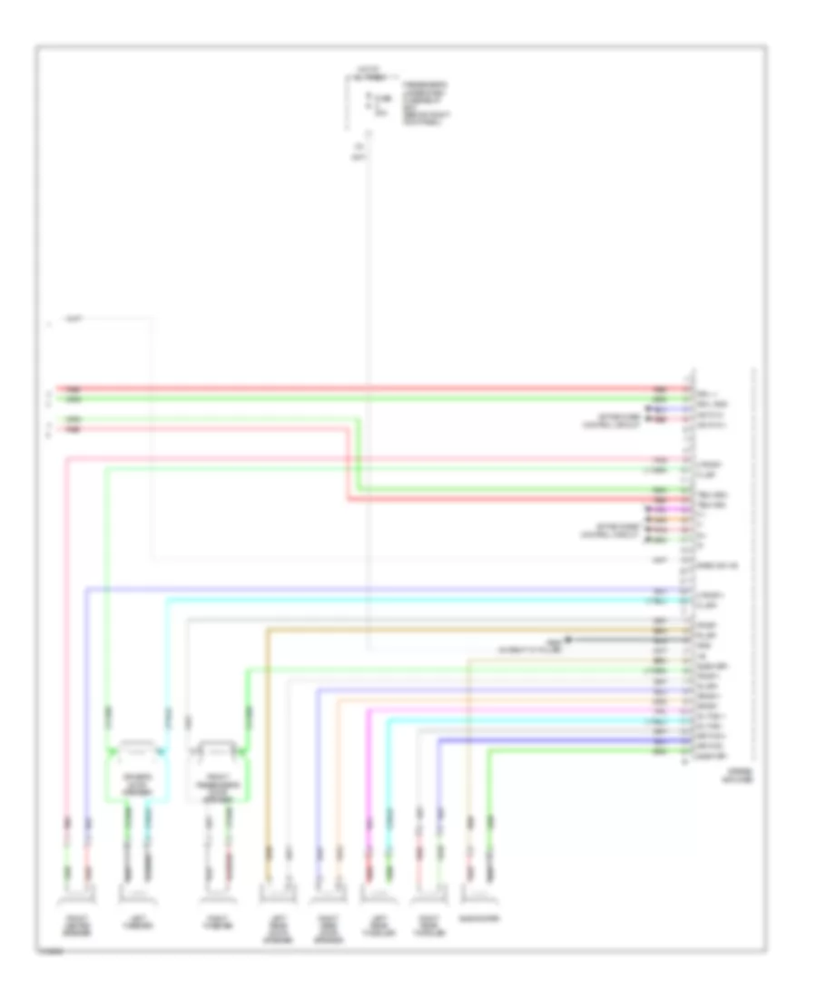 Radio Wiring Diagram, Except USA (7 of 7) for Acura RL 2009