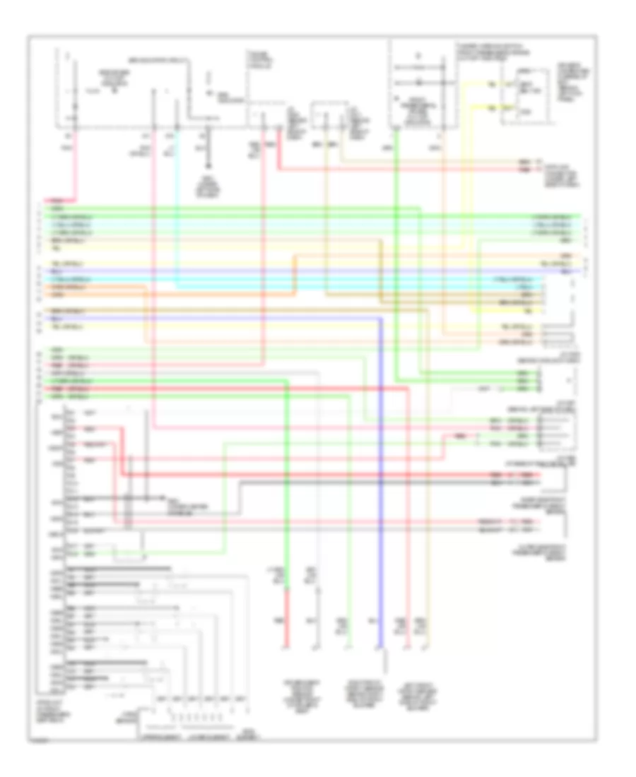 Supplemental Restraints Wiring Diagram 2 of 4 for Acura RL 2009