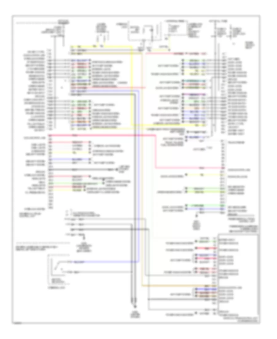 Multiplex Control Wiring Diagram for Acura 3 2TL 2001